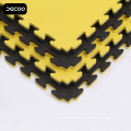 Amarillo de alta densidad Color negro Ejercicio Sanda Judo Mat